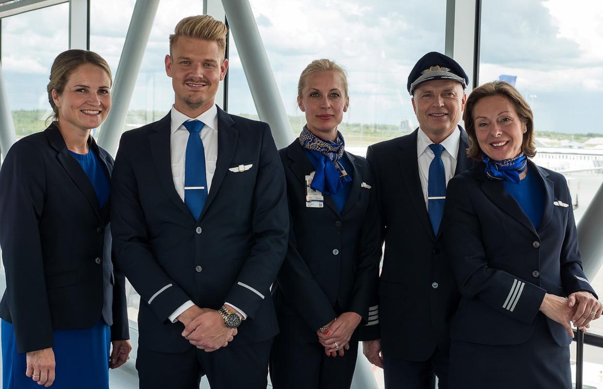 scandinavian airlines uniform now