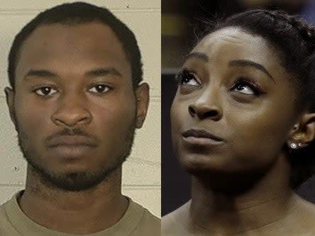 Tevin Biles-Thomas, the sister of US gold medal-winning gymnast Simone Biles, has been charged with a triple murder: Liberty County Sheriff's Office/AP