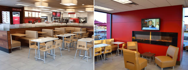 Wendy's restaurant interiors