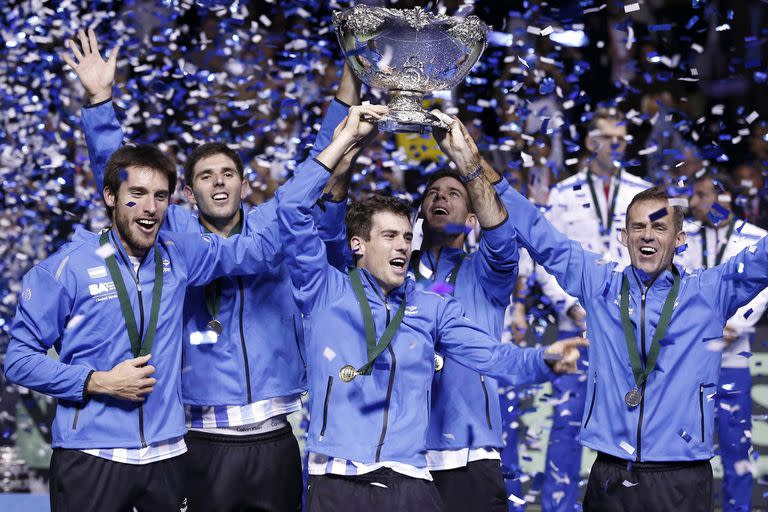 Argentina campeon de la copa davis, Leonardo Mayer, Juan Martin Del Potro, Guido Pella, Daniel Orsanic, Federico Delbonis