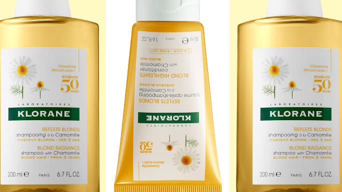 Three Klorane hair care products