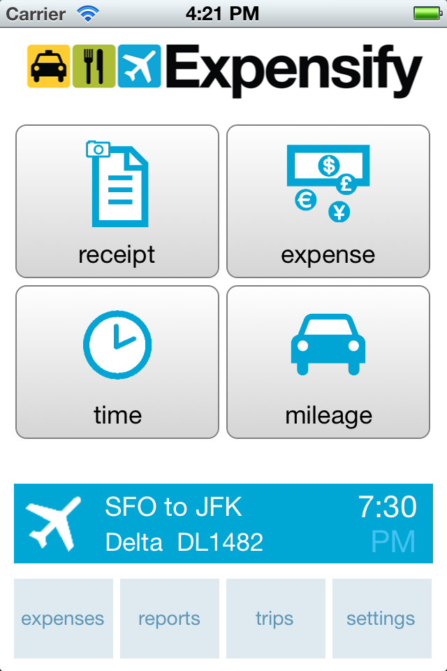 Expensify mobile app