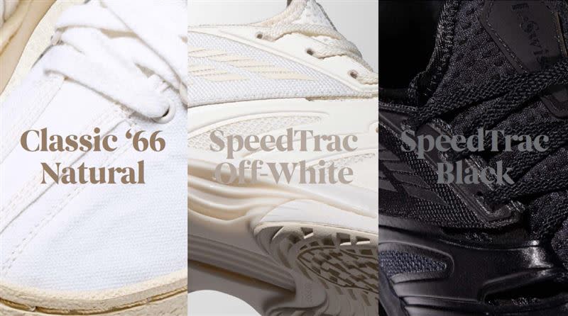 本次聯名推出「Speedtrac透氣輕量網球鞋」及「Classic 66經典帆布網球鞋」共3色。（圖／品牌業者提供）
