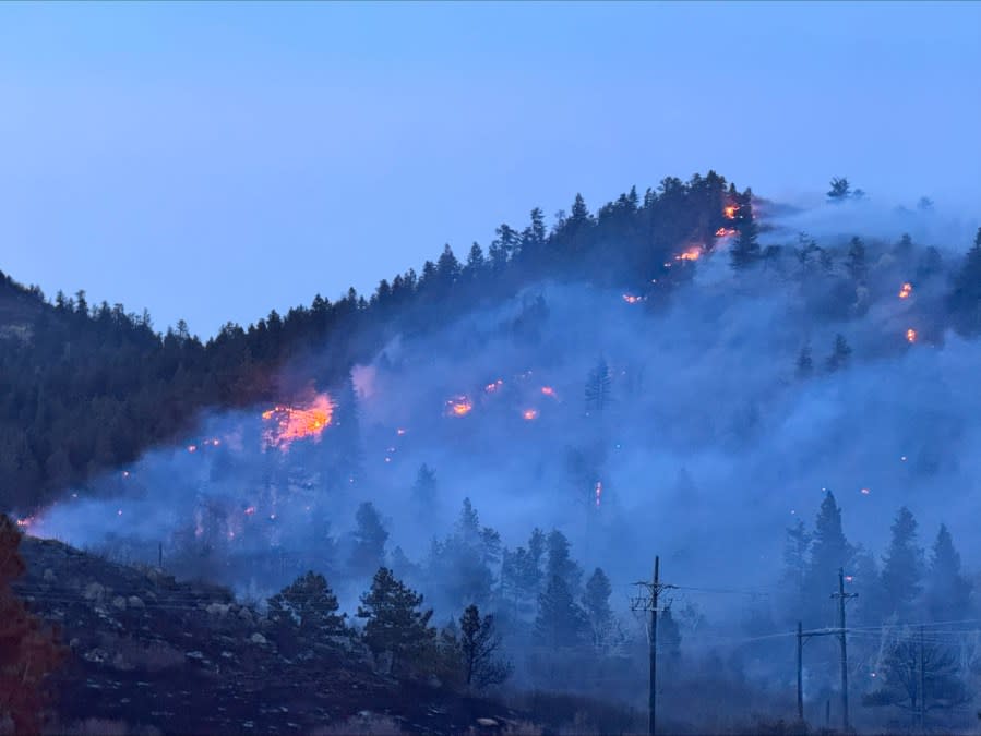 Crews battle West Monument Creek Fire by air and ground resources