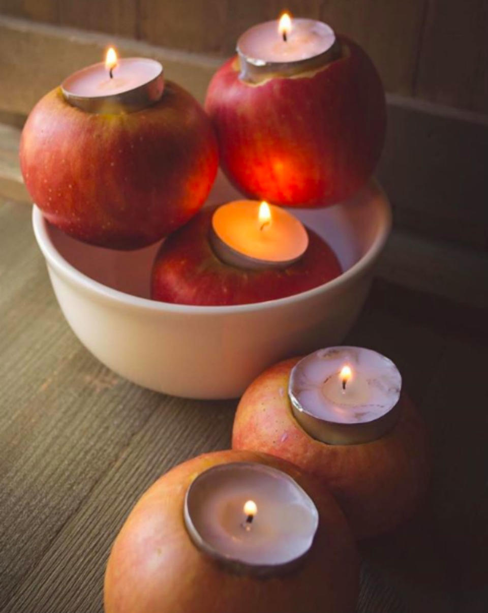 Velas de manzana