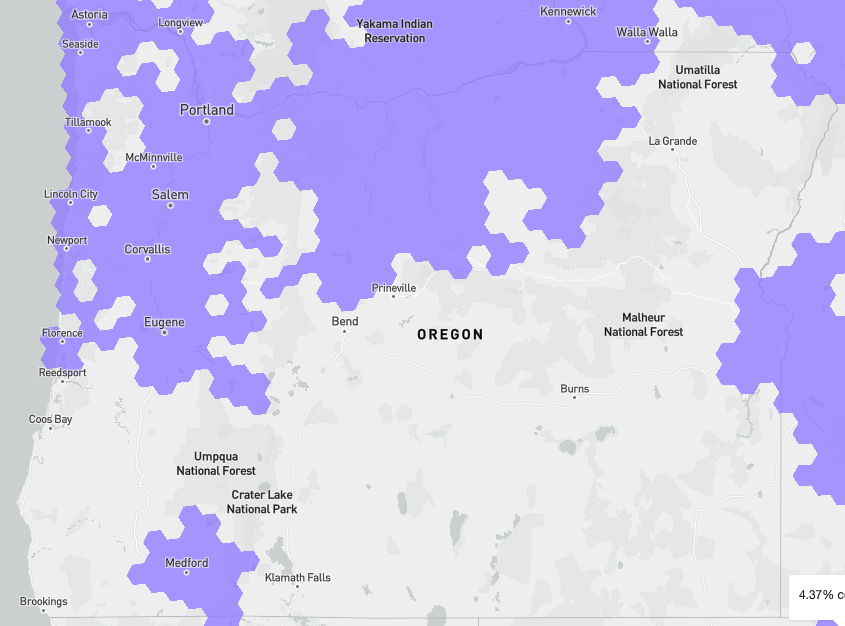 AT&T’s 5G coverage (Map: FCC)