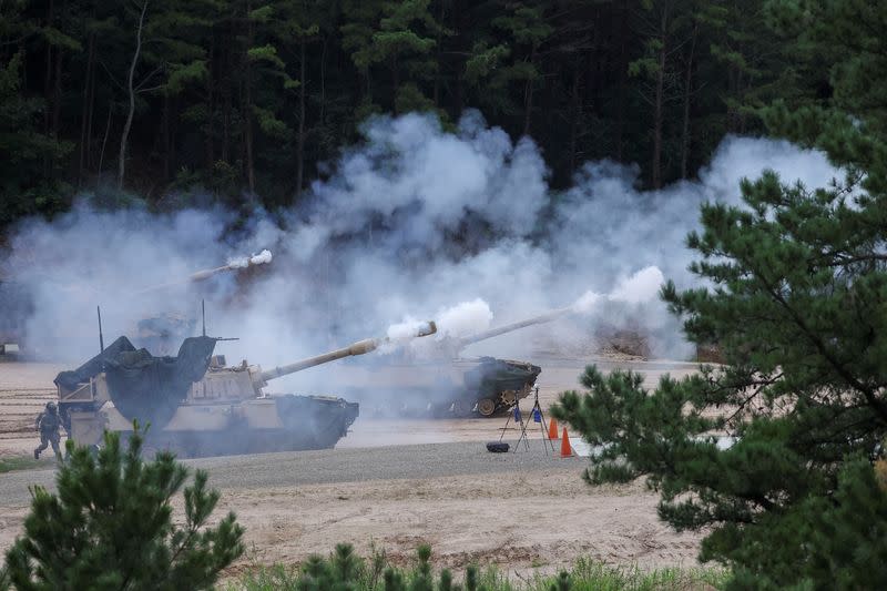 U.S. and South Korean military hold joint military drills