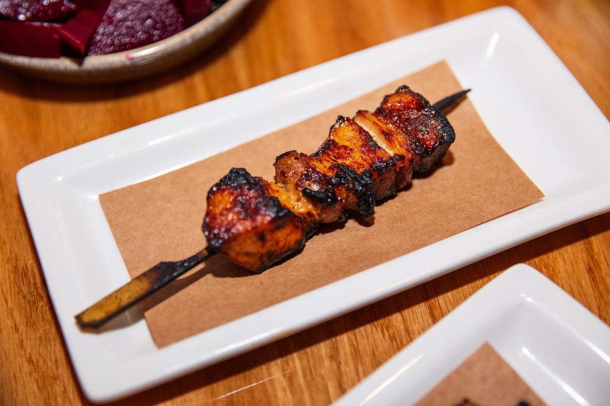 Skewers at Otaku Ramen Izakaya.