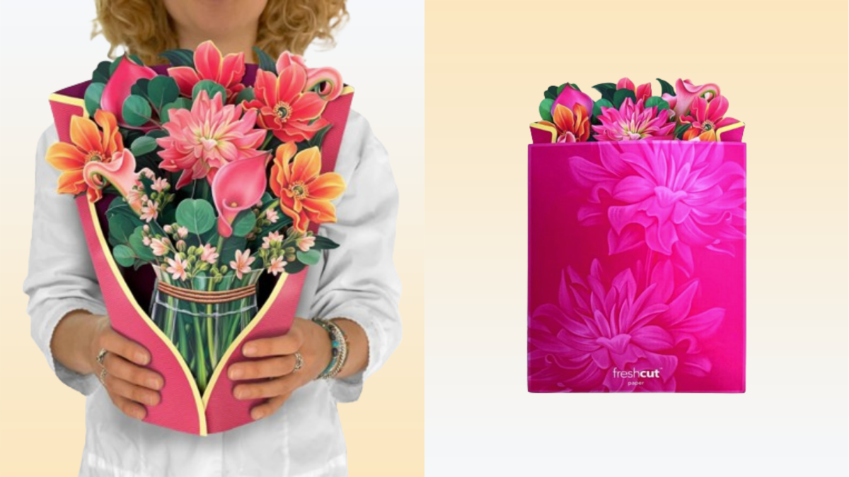 Kick up your card game with these 3D pop-up Mother’s Day bouquets — starting at 