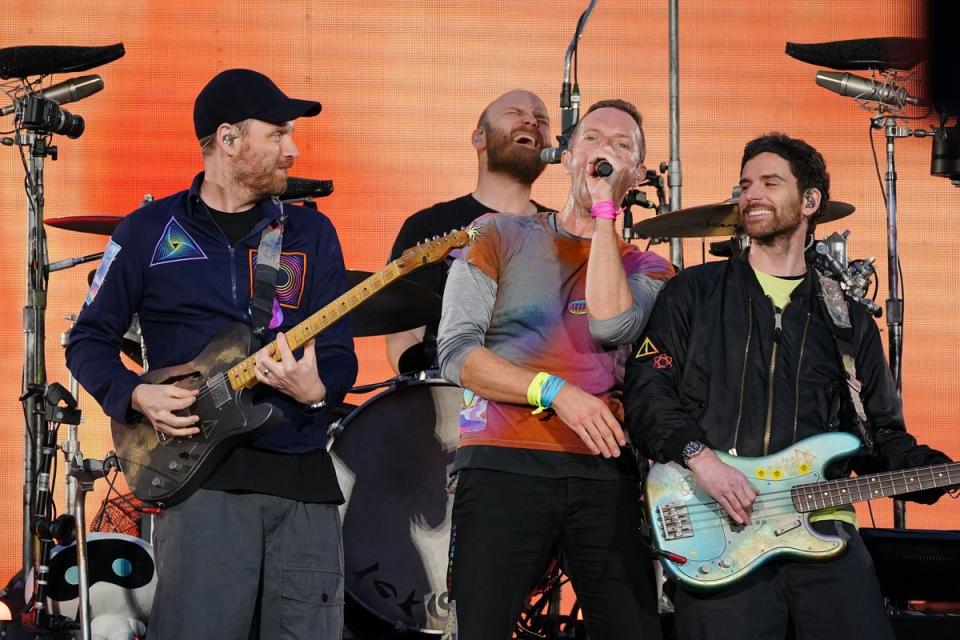 Coldplay is one of the big headliners at this year’s event (PA Archive)