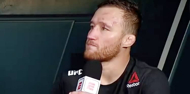 Justin Gaethje UFC 254 post fight