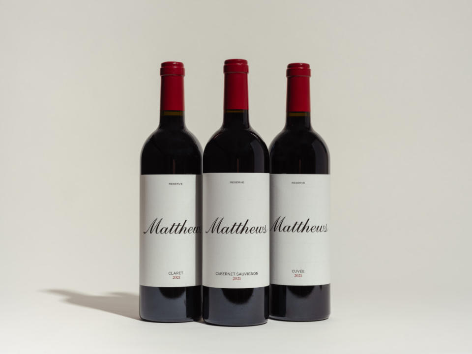 <p>Courtesy of Matthews</p><p><strong>2021 Matthews Reserve Cabernet Sauvignon Columbia Valley - $185/bottle</strong></p><p>Labeled AVA: Columbia Valley</p><p>Varietals: 100% Cabernet Sauvignon</p><p>Fermentation: Each parcel was hand-sorted from the vineyard, with gentle fermentation and extended maceration culminating over 30+ days</p><p>Aging: Cellared in 100% new French oak for 21 months</p><p>Cases: 1,842</p><p><strong>2021 Matthews Reserve Cuvée Columbia Valley - $195/bottle</strong></p><p>Labeled AVA: Columbia Valley</p><p>Varietals: 50% Merlot, 40% Cabernet Franc, 10% Cabernet Sauvignon</p><p>Fermentation: Each parcel was hand-sorted from the vineyard, with gentle fermentation and extended maceration culminating over 30+ days</p><p>Aging: Cellared in 100% new French oak for 21 months</p><p>Cases: 465</p><p><strong>2021 Matthews Reserve Claret Columbia Valley - $195/bottle</strong></p><p>Labeled AVA: Columbia Valley</p><p>Varietals: 70% Cabernet Sauvignon, 20% Merlot, 10% Cabernet Franc</p><p>Fermentation: Each parcel was hand-sorted from the vineyard, with gentle fermentation and extended maceration culminating over 30+ days</p><p>Aging: Cellared in 100% new French oak for 21 months</p><p>Cases: 490</p><p><a href="https://clicks.trx-hub.com/xid/arena_0b263_mensjournal?event_type=click&q=https%3A%2F%2Fgo.skimresources.com%2F%3Fid%3D106246X1739932%26url%3Dhttps%3A%2F%2Fshop.avalle.us%2Fcollection%2Fmatthews-featured&p=https%3A%2F%2Fwww.mensjournal.com%2Fwine%2Fexperience-the-purity-of-washington-state-with-new-reserve-releases%3Fpartner%3Dyahoo&ContentId=ci02d7a076c000265e&author=Matthew%20Kaner%20%7C%20Will%20Travel%20For%20Wine&page_type=Article%20Page&partner=yahoo&section=Wine&site_id=cs02b334a3f0002583&mc=www.mensjournal.com" rel="nofollow noopener" target="_blank" data-ylk="slk:Click here to purchase;elm:context_link;itc:0;sec:content-canvas" class="link ">Click here to purchase</a></p>