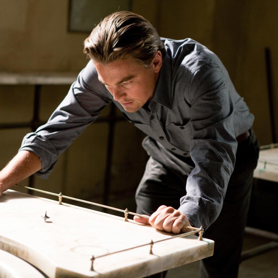 Leonardo DiCaprio in a scene from the movie 