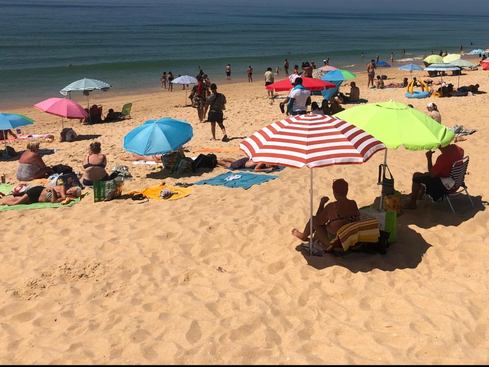 Dream destination? Faro beach, close to the airport serving the Algarve (Simon Calder)