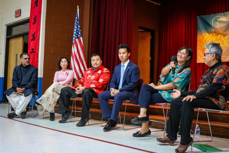 Make Us Visible Delaware leaders host a launch event — under the mission to push for more Asian American history to infuse with K-12 curricula in Delaware — in the Chinese American Community Center, of Hockessin, on Sept. 30, 2023.