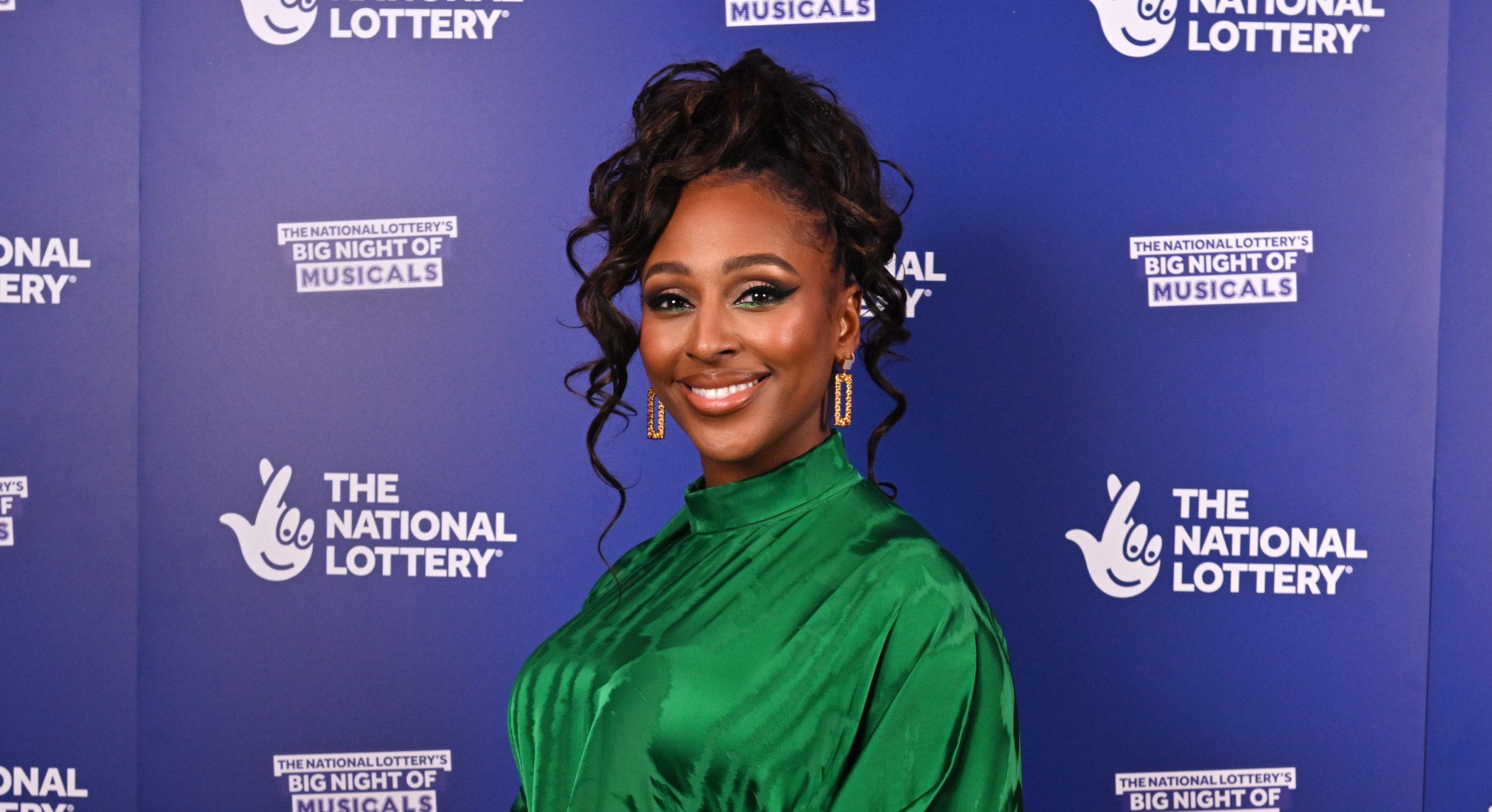  Alexandra Burke attends The National Lottery's Big Night Of Musicals red carpet. The show will air in Spring on BBC One. at AO Arena on February 27, 2023 in Manchester, England