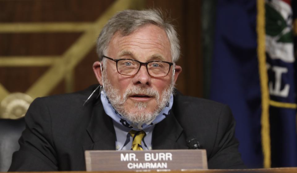 Chairman Richard Burr, (R-NC), gives opening remarks at a Senate Intelligence Committee hearing for a nomination hearing for Rep. John Ratcliffe, R-Texas, on May 5, 2020 in Washington, DC.  (Photo: Andrew Harnik-Pool/Getty Images)