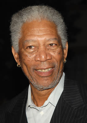 Morgan Freeman at the Los Angeles premiere of THINKFilm's 10 Items or Less