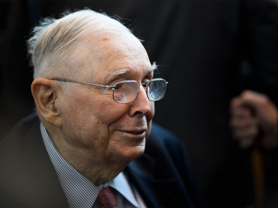  Charlie Munger, vice-chairman of Berkshire Hathaway, attends the annual Berkshire shareholders meeting in Omaha, Nebraska, on May 3, 2019. Munger died on Nov. 28, 2023, at the age of 99, according to media reports.