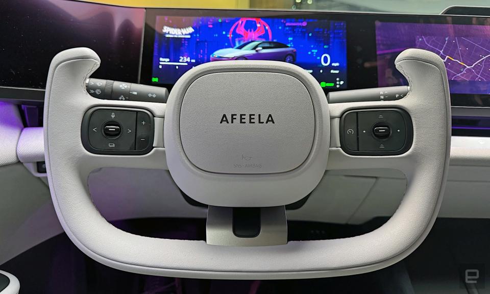 El Afeela EV de Sony Honda en práctica en CES 2024