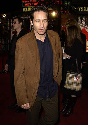 David Duchovny at the Westwood premiere of Warner Brothers' Ocean's Eleven