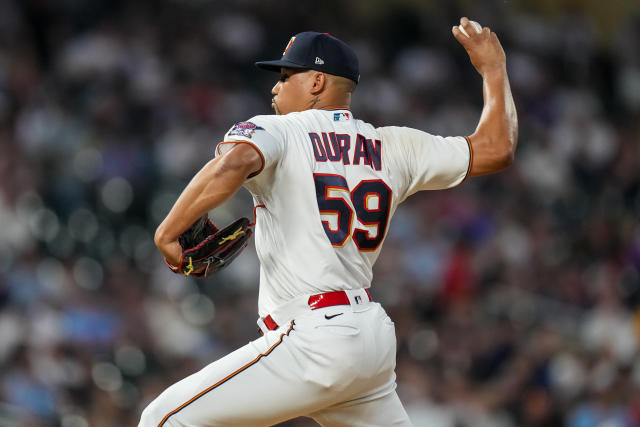 It's always a pleasure to see Jhoan Duran enter into a Twins game. He , Baseball