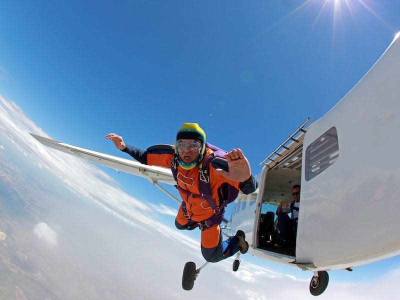 skydiving