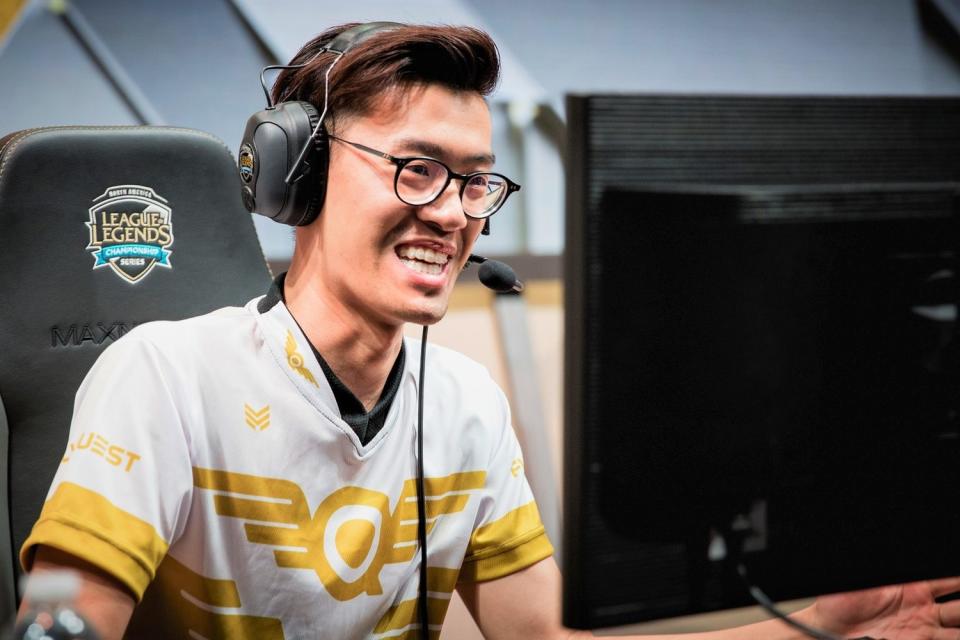 FlyQuest AD選手WildTurtle生涯第四度挺進世界賽。 圖：翻攝自 LoL Esports Photos flickr