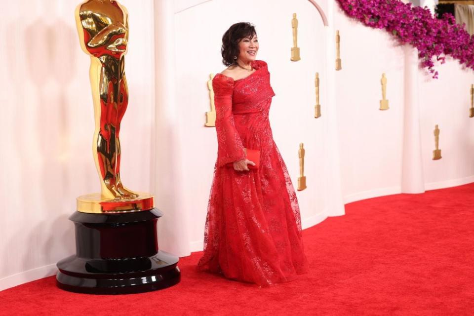 Janet Yang arrives for the 96th Academy Awards.