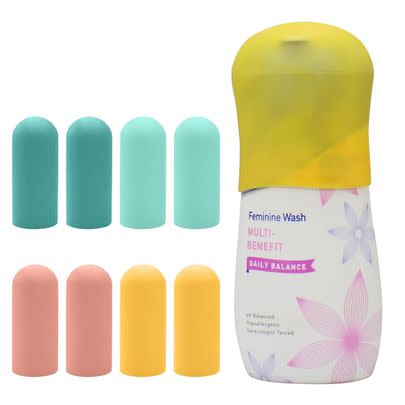 Silicone bottle covers to keep your toiletries from leaking