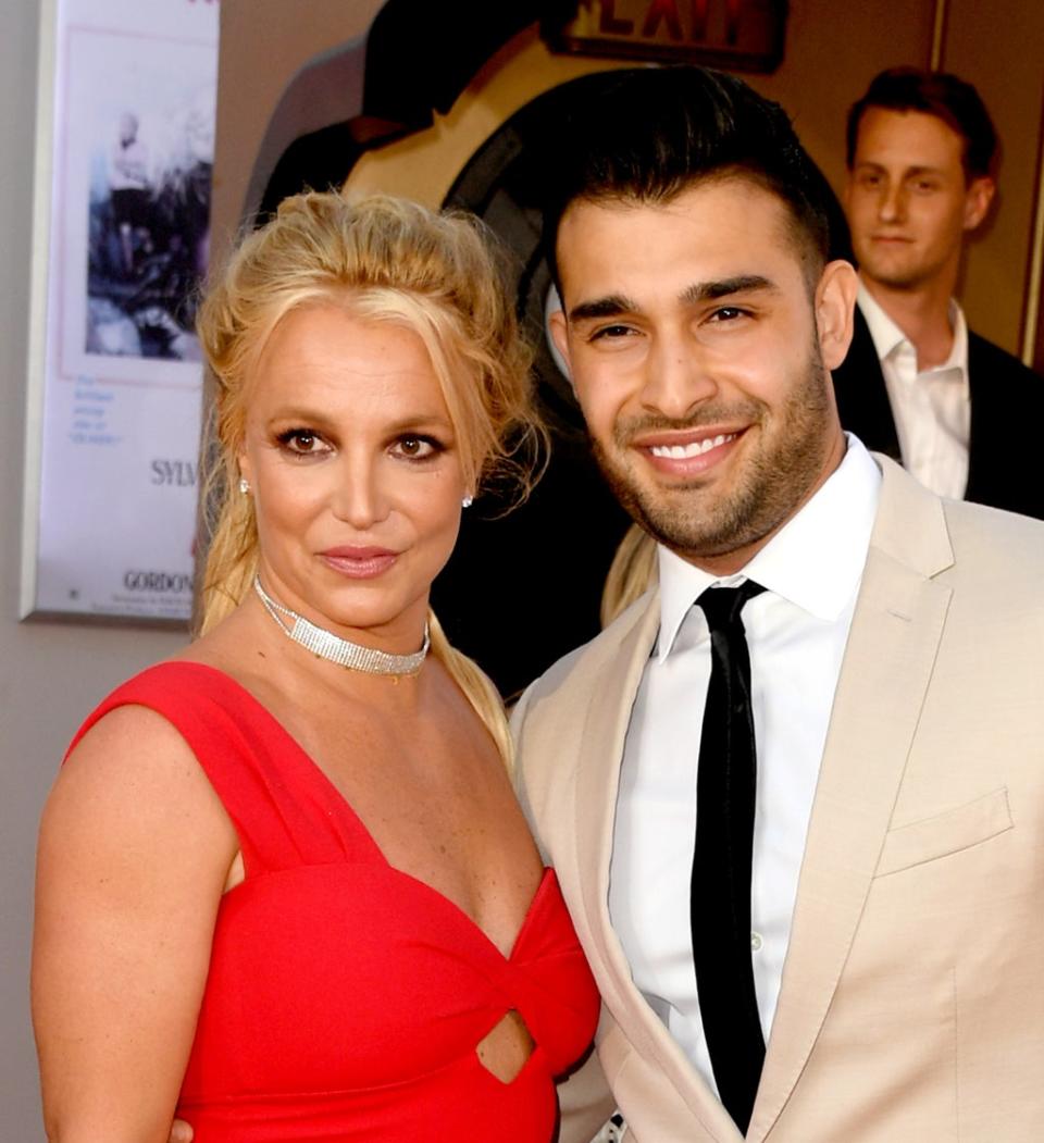 Spears and fiance Sam Asghari  (Getty Images)