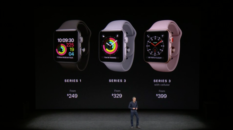 Apple Watch Series 3 comes in two versions — one with cellular and one without.