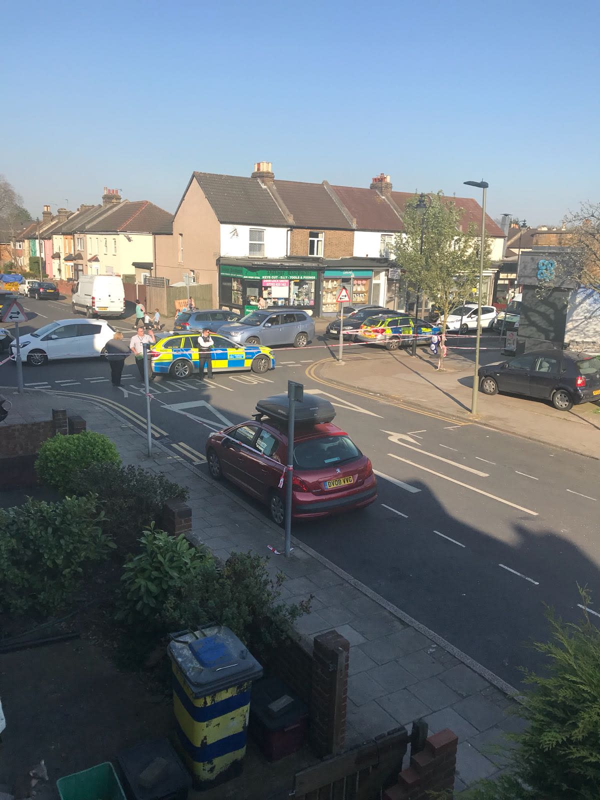 Police attend the scene in Bromley, South East London (Yahoo News UK)