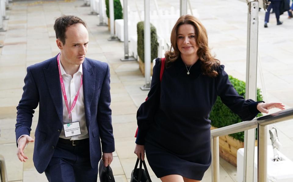 Gillian Keegan, the Education Secretary, arrives at Tory conference in Manchester this morning