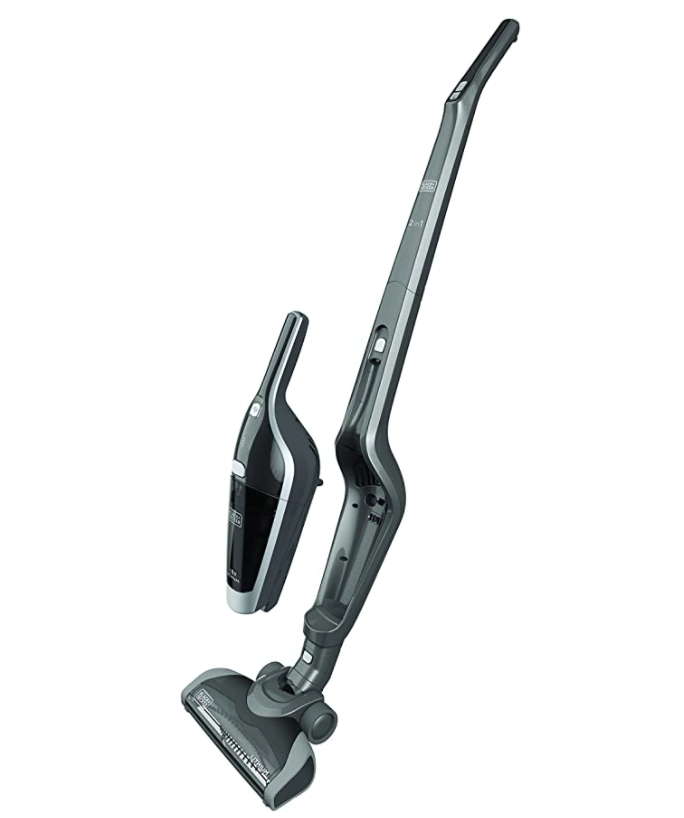 BLACK+DECKER SVA520T-B1 EPP Li-Ion 18V 2-in-1 Stick Vacuum, metallic black. PHOTO: Amazon