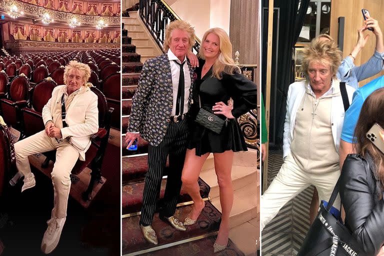 Las andanzas de Rod Stewart en Buenos Aires: el músico almorzó en un resto de Recoleta y visitó el Teatro Colón antes de su show en GEBA