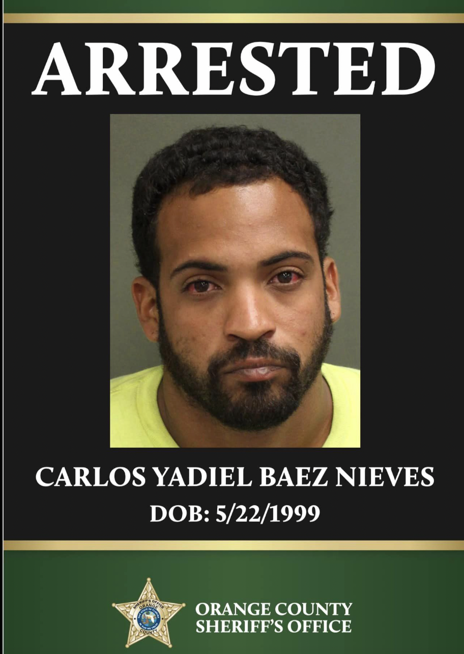 Carlos Yadiel Baez-Nieves, 24, confessed to killing two women, the Orange County Sheriff's office said.  / Credit: Orange County Sheriff's Office