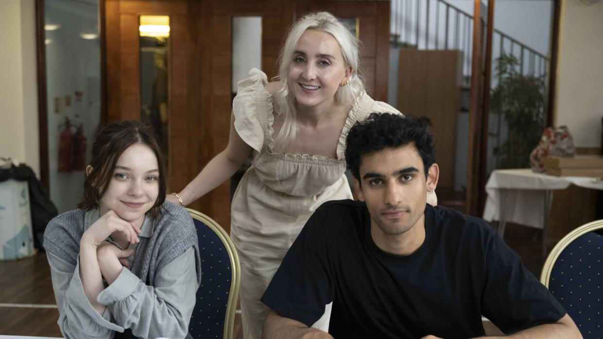 Holly Jackson helped to cast Emma Myers and Zain Iqbal in the TV version of A Good Girl's Guide to Murder. (BBC)