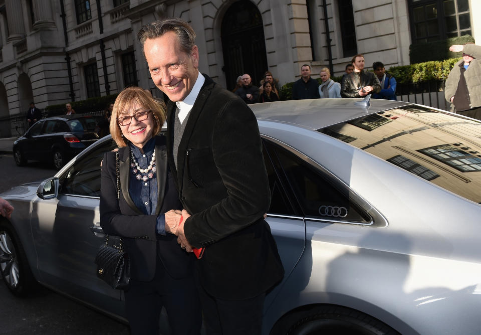 LONDON, ENGLAND - MARCH 20:  Joan Washington and Richard E. Grant attend the Jameson Empire Awards 2016 at The Grosvenor House Hotel on March 20, 2016 in London, England.  (Photo by Gareth Cattermole/Getty Images)