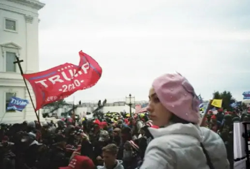 Jennifer Vargas outside the Capitol on Jan. 6, 2021. (U.S. District Court for Washington, D.C.)