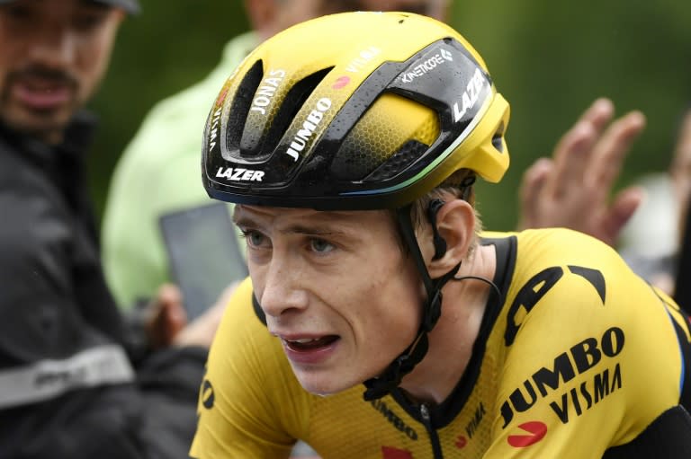 Le Danois Jonas Vingegaard (Jumbo-Visma) lors de la 16e étape du Tour d'Espagne entre Liencres and Bejes, le 12 septembre 2023. (MIGUEL RIOPA)