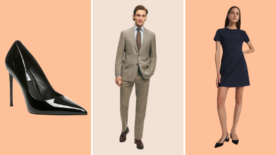 Make your point clear with assertive styles from Brooks Brothers, Theory and Steve Madden.