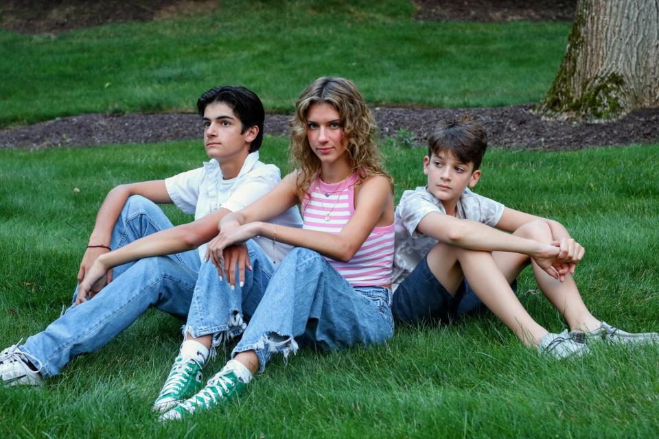 From left are Harrison, Arianna and Johnny Kefalas of the pop rock band COMPASS. The Jackson Township siblings will compete in the 27th annual Tri-C High School Rock Off on Feb. 3 at the Rock & Roll Hall of Fame in Cleveland.