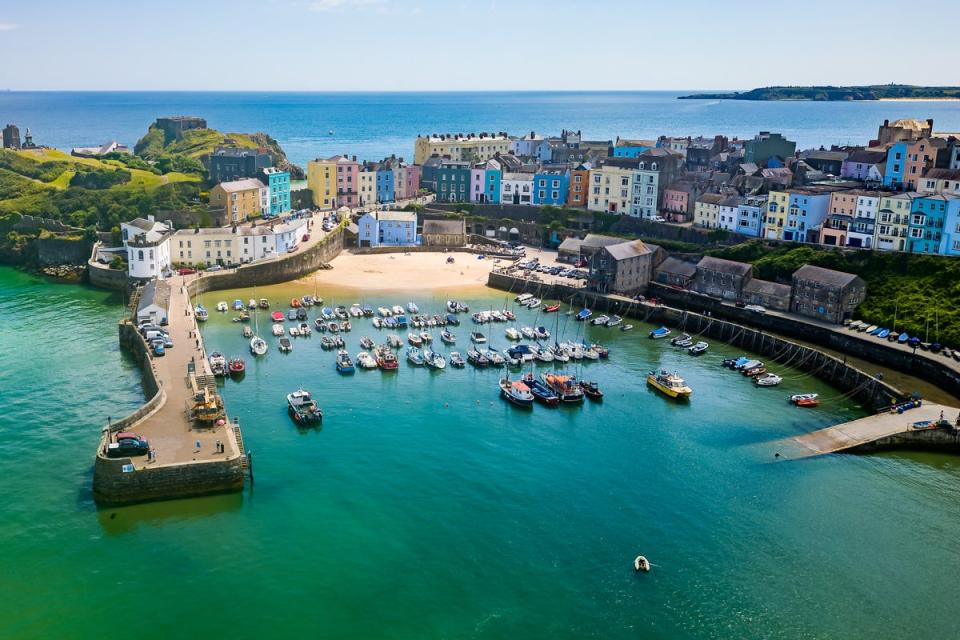 Pembrokeshire’s pastel town of Tenby sparkles in spring (Getty Images/iStockphoto)