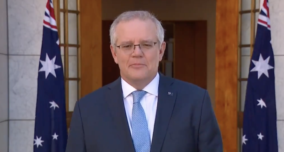 Australian Prime Minister Scott Morrison is pictured.