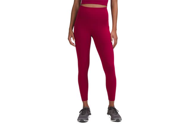 ODODOS Women's High Waisted Red Yoga Pants with Pockets Size XS NEW