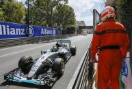 Mercedes Formula One driver Nico Rosberg of Germany drives during the Monaco Grand Prix, in Monaco May 24, 2015. REUTERS/Robert Pratta