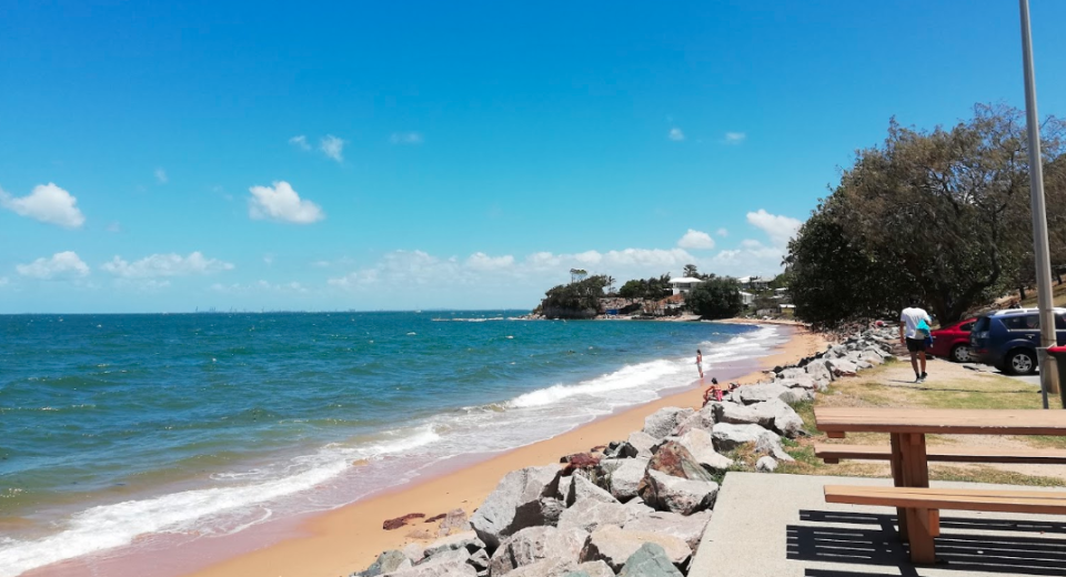 Margate beach is popular with locals – and apparently a hot spot for sharks. Source: Google Maps