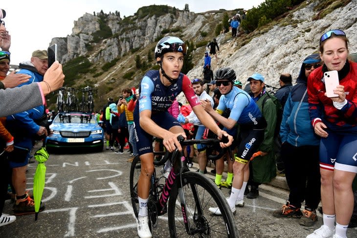 <span class="article__caption">A new climbing star is born: Riccitello hung tough for three weeks and lit up the final mountain stages.</span> (Photo: Tim de Waele/Getty Images)