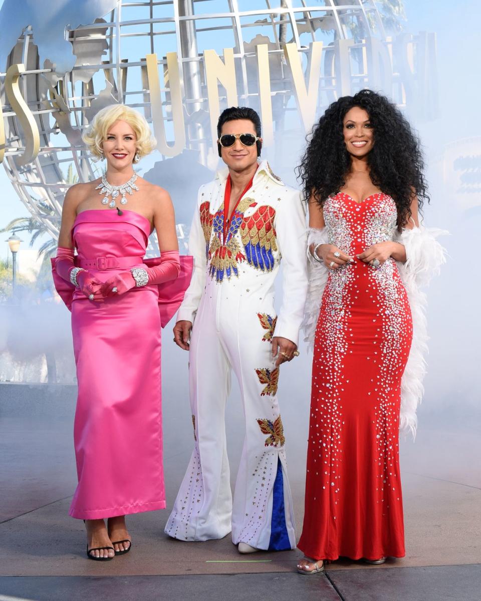 <p>Mario's then-cohost of <em>Extra</em>, Tracey Edmonds, dazzled as Diana Ross in 2015. Her red dress and perfectly styled hair embodied the glitz and glamour of the singer. </p>